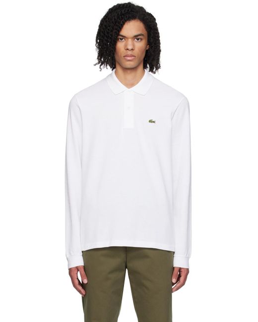 メンズ Lacoste ホワイト Classic ポロシャツ White