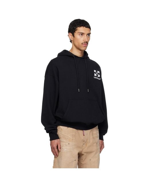 Off-White c/o Virgil Abloh Black Small Arrow Skate Hoodie for men