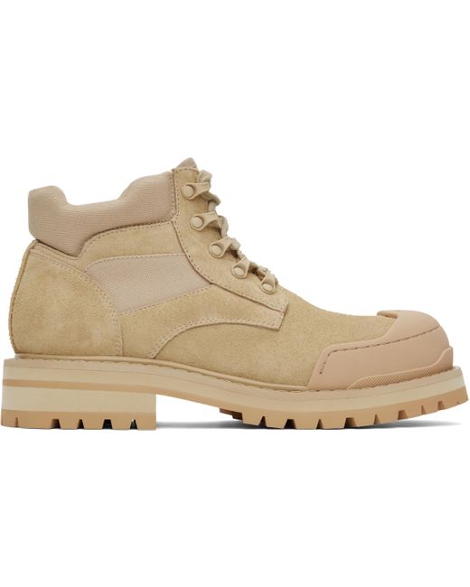 Suede Monili Combat Boot