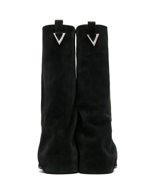 The Attico Black Robin Combat Boots