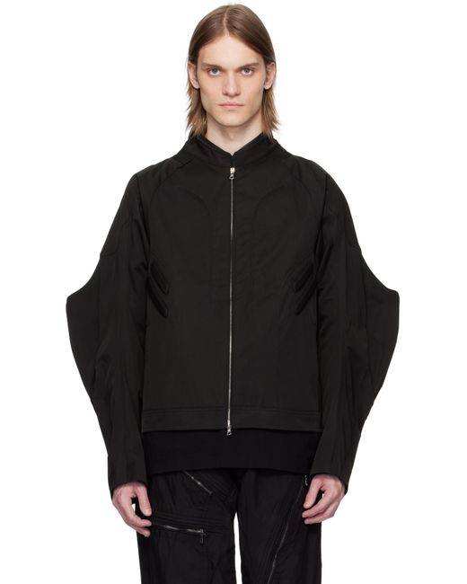 CMMAWEAR Thorn Moto Bomber Jacket in Black for Men | Lyst
