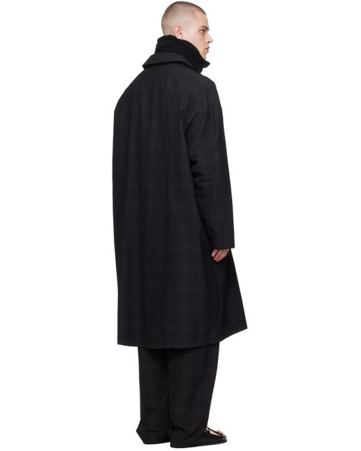 Lemaire Black Light Coat for men