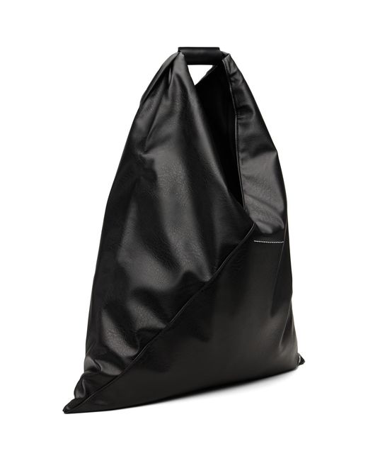 MM6 by Maison Margiela Black Classic Triangle Tote for men