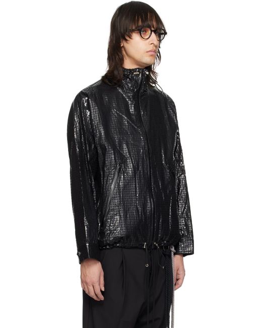 Song For The Mute Black Coated Jacket for men
