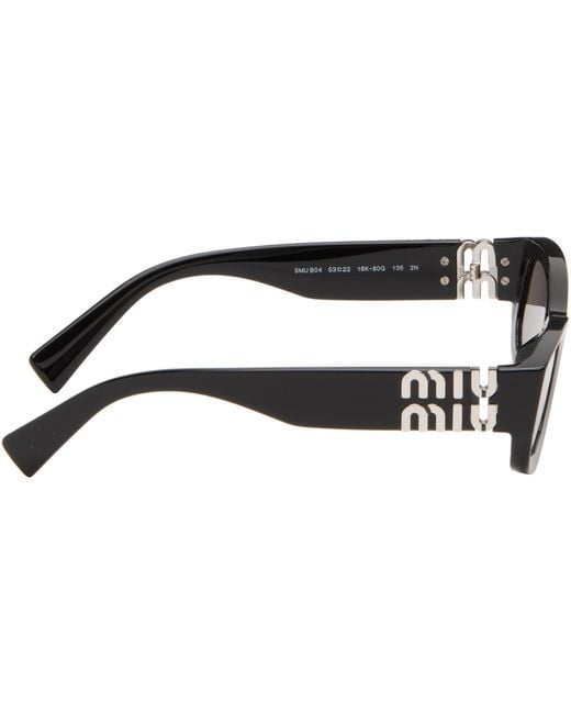 Miu Miu Gray Miu Glimpse Sunglasses