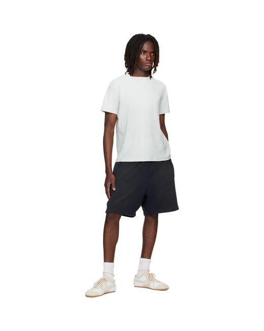 Acne White Distressed Logo T-Shirt for men