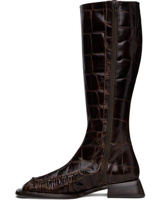 Miista Black Pats Tall Boots