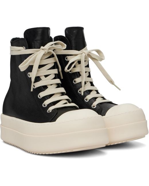 Rick Owens Black Temple Mega Bumper Sneakers
