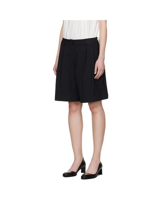 Cordera Black Tailored Bermuda Shorts