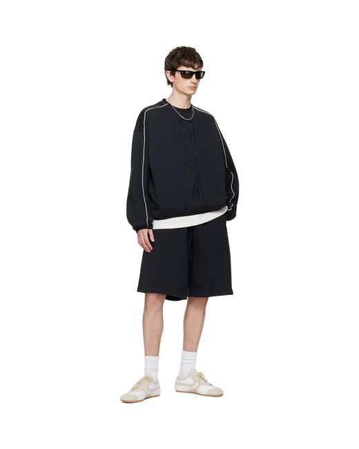 Fear Of God Black Active Trace Modern Crewneck Sweatshirt for men