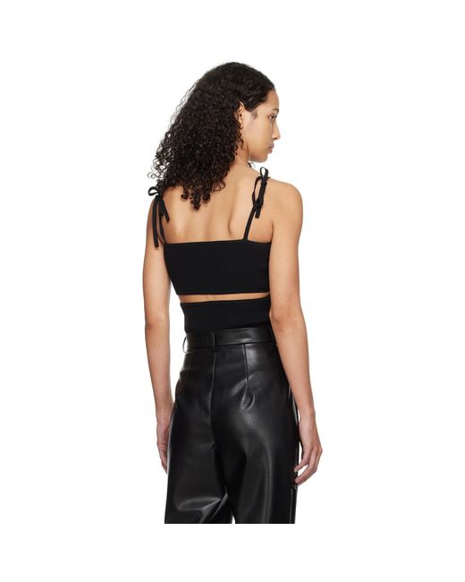 Nanushka Black Savera Tank Top