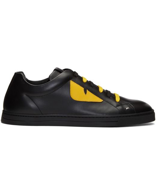 Fendi Black Yellow bag Bugs Sneakers for Men Lyst