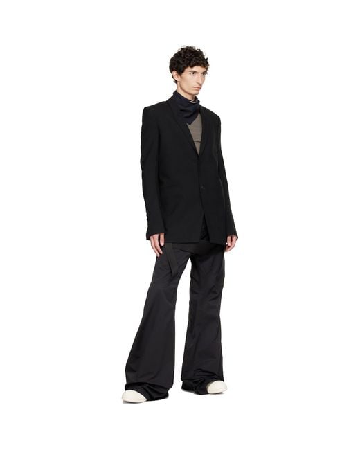 Rick Owens Black Tower Penta Bandana Scarf for men