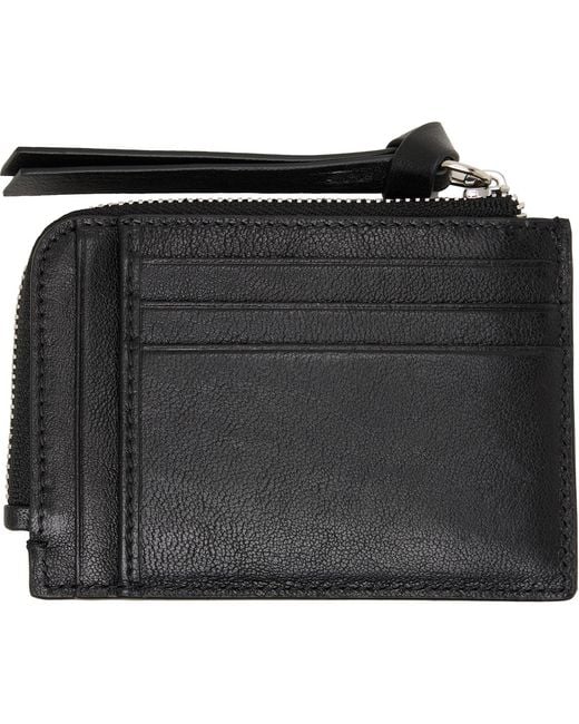 Vivienne Westwood Black Zip Card Holder for men
