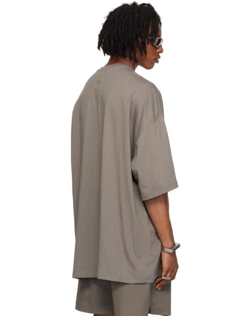 Rick Owens Gray Champion Edition Tommy T-Shirt for men