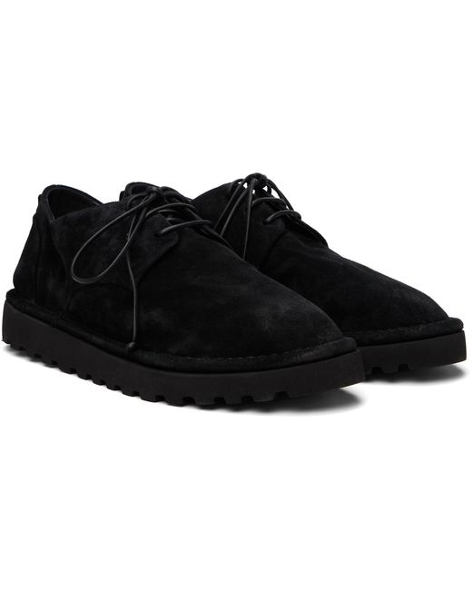 MARSELL Gomme Black Sancrispa Alta Pomice Leather Derbys for men