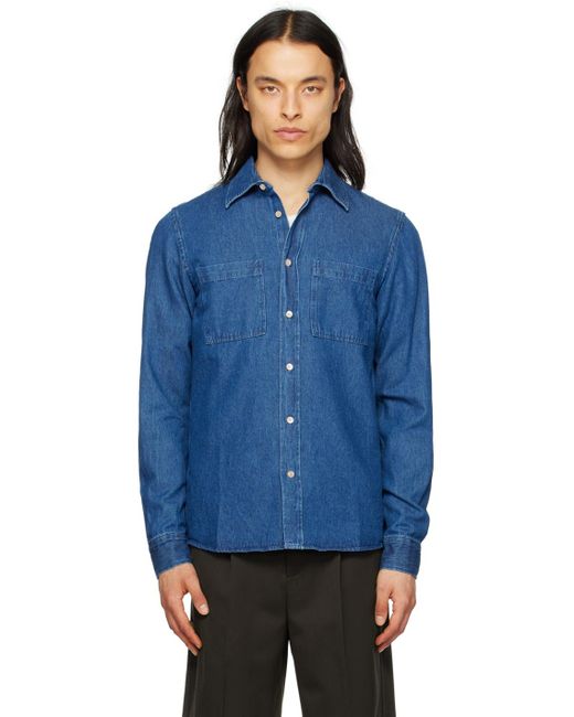 Another Aspect Blue 'another Shirt 5.0' Shirt for men