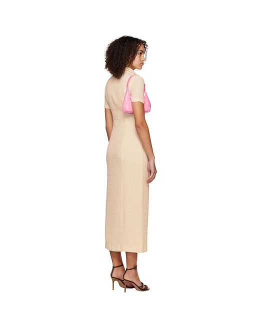 Third Form Black Off- Button Midi Dress