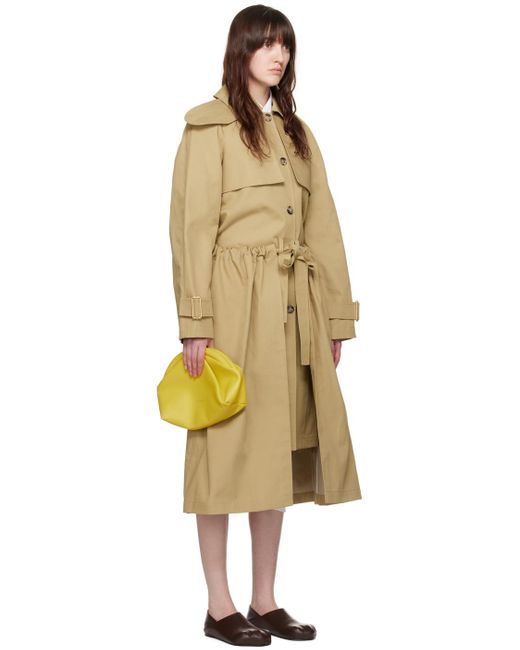 J.W. Anderson Multicolor Gathered Trench Coat