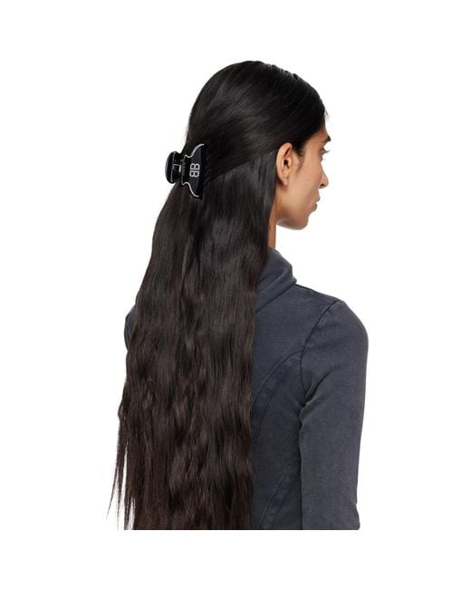 Balenciaga Black Holli 'Bb' Hair Clip