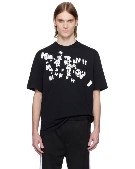 メンズ Marni ブラック Caos Logo Tシャツ Black