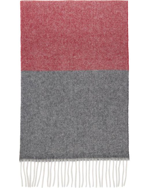 PS by Paul Smith Gray Multicolor Zebra Scarf for men