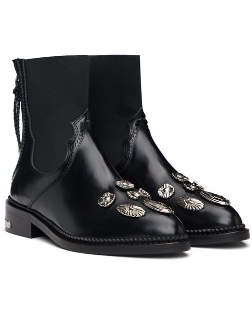 Toga Black Polido Boots