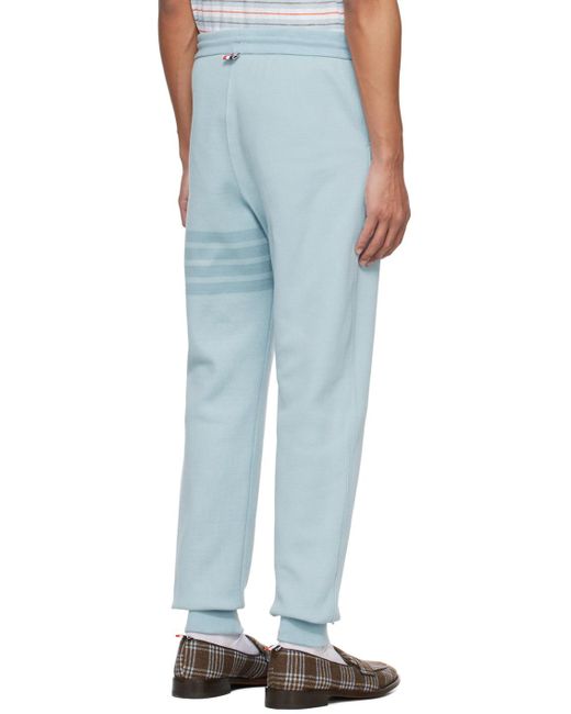 Thom Browne Blue 4-bar Sweatpants for men
