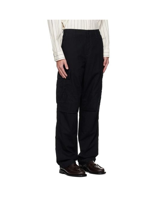 Carhartt Black Regular Cargo Pants for men