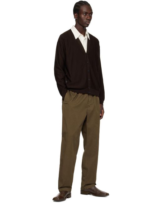 Lemaire Black Brown Twisted Cardigan for men