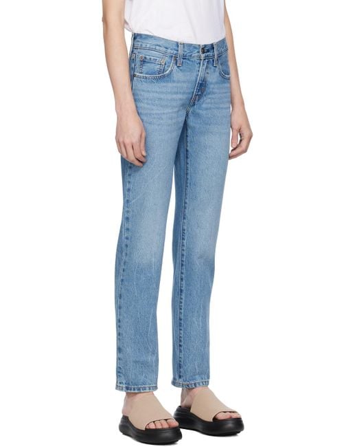 Levi's Blue Middy Straight Jeans