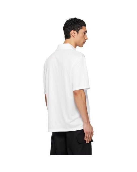 Courreges White Oversized Sports Polo for men