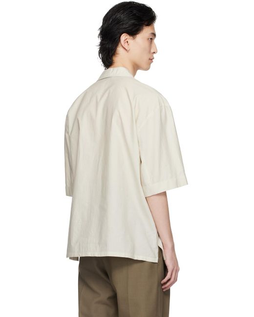 Lemaire White Off- Pyjama Shirt for men