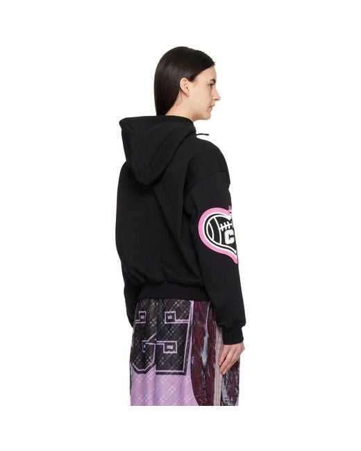 Chopova Lowena Black Cry Baby Hoodie