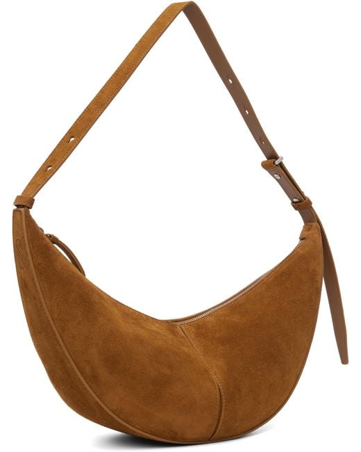 Proenza Schouler Brown Tan Slide Soft Suede Bag