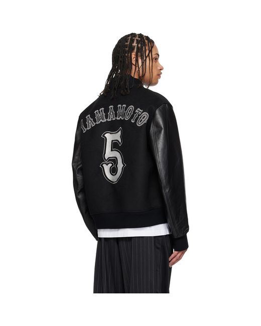 Y-3 Black Collegiate Jacket for men