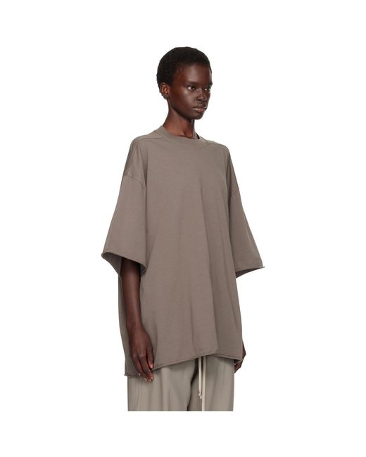 Rick Owens Brown Tower Tommy T-Shirt