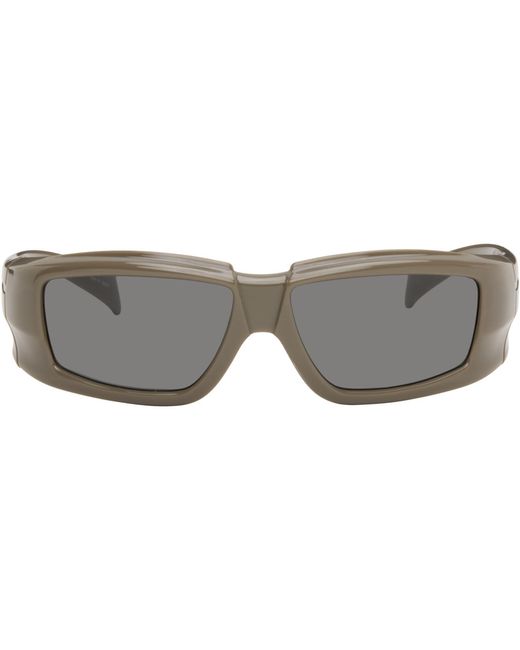 Rick Owens Black Taupe Rick Sunglasses for men