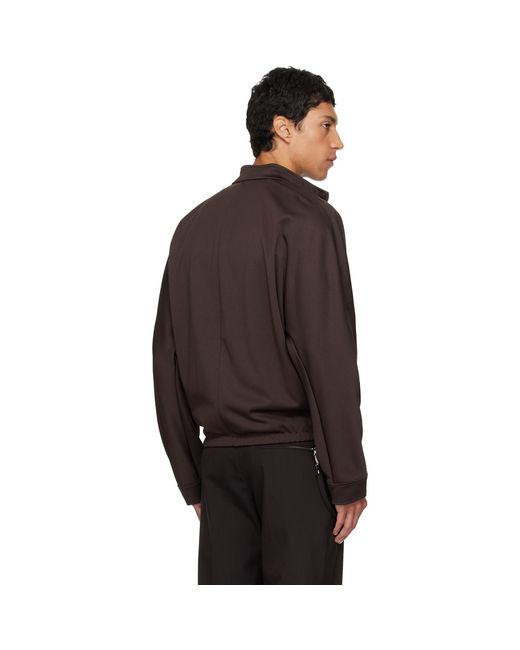 Courreges Black Interlock Tracksuit Jacket for men