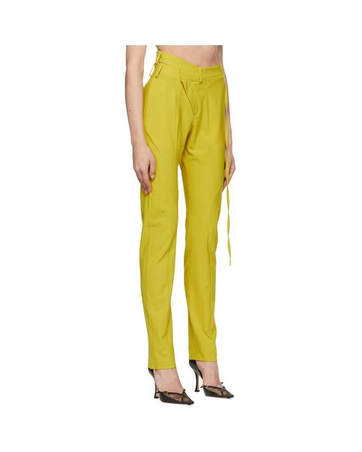 OTTOLINGER Yellow Polyester Trousers