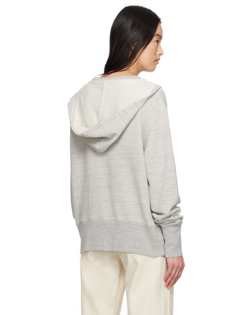Maison Margiela グレー Stamp Logo フーディ White