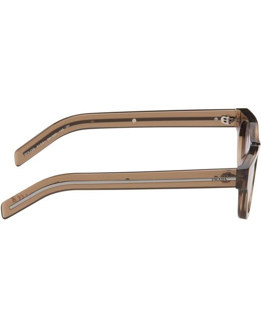 Prada Brown Taupe Pr C09S Sunglasses