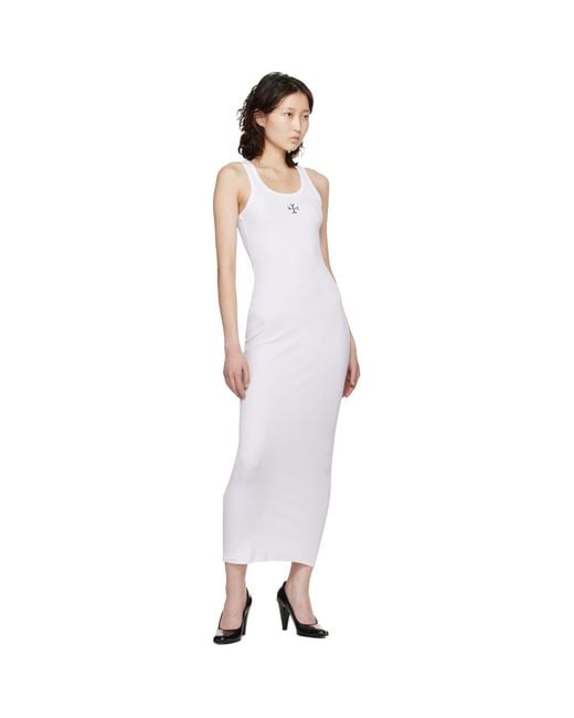 Vetements Black Cross Logo Tank Top Midi Dress
