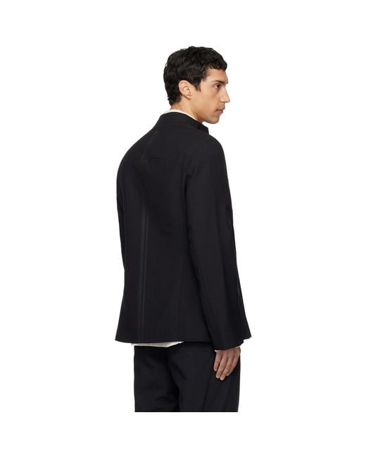 Mordecai Black Double Breast Blazer for men