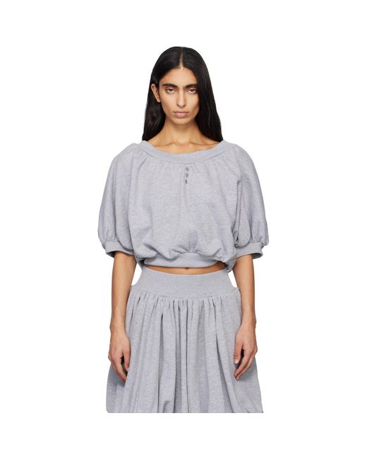 Renaissance Renaissance Gray Amelia Sweat Top