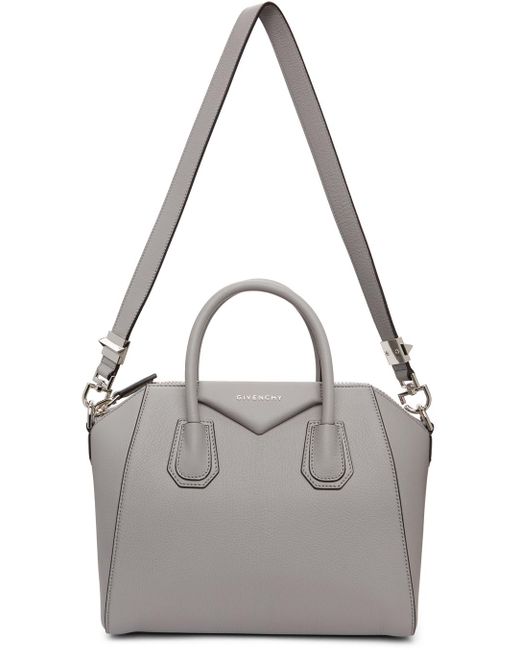 Givenchy Leather Grey Grained Small 