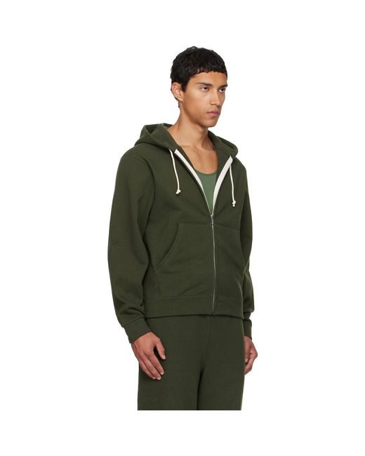 Veneda Carter Green Ssense Exclusive Zip-Up Hoodie for men