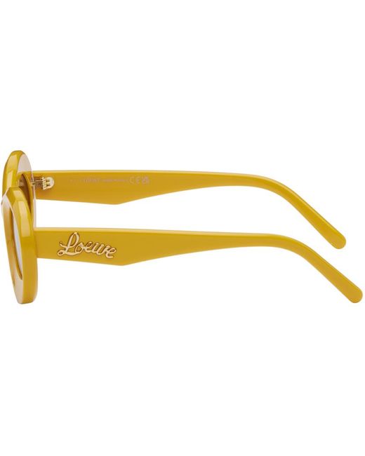Loewe Black Yellow Loop Sunglasses for men
