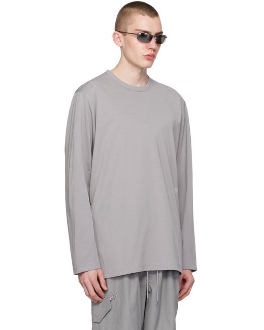 T-shirt à manches longues premium gris Y-3 pour homme en coloris Gray
