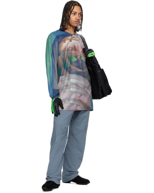Kiko Kostadinov Multicolor Fox Racing Edition Printed Tunic T-Shirt for men
